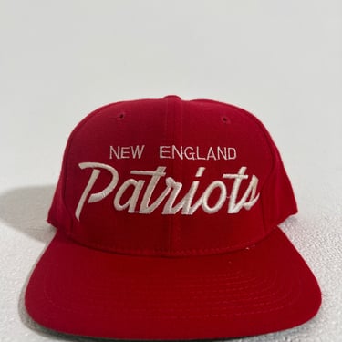 Vintage 1990's New England Patriots Sports Specialties Script Snapback Hat