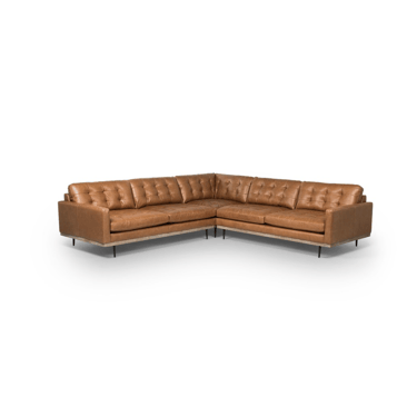 Lexi 3-Piece Leather Sectional