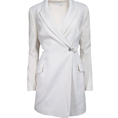 Jonathan Simkhai - Ivory Wrap Front Blazer Dress Sz 0