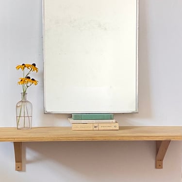 Vintage Rectangle Wall Mirror Plain Simple Accent Metal Frame 18