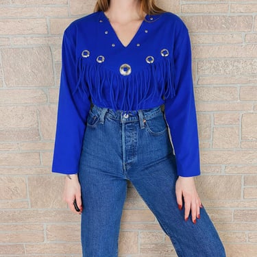 Vintage Western Fringe and Concho Shirt 