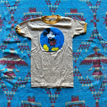 Vintage 1970s Mickey Mouse Ringer Shirt 