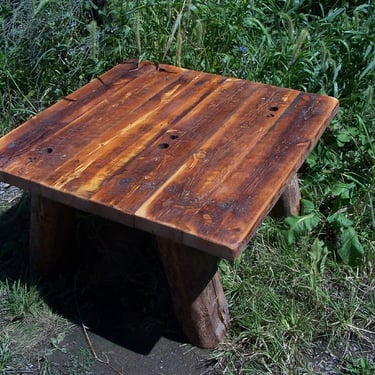 Wooden Coffee Table, Rustic End Table, Small Coffee Table, Farmhouse Decoration, Mid Century Table, Modern Furniture, Handmade Coffee Table 