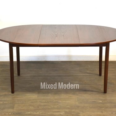 Danish Modern Teak Round Dining Table Refinished 