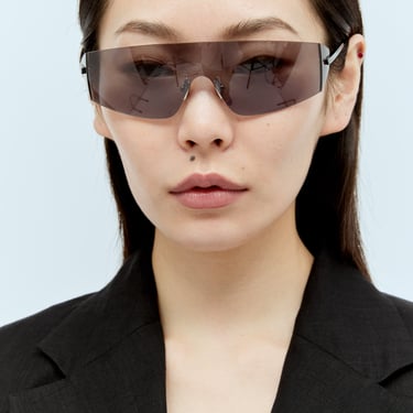 Bottega Veneta Women Futuristic Shield Sunglasses