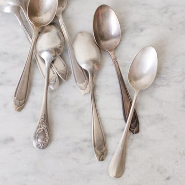 French Silver Teaspoon set Of 10