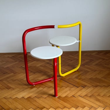 1 of 2 Space Age Folding Chairs / Pop Art Minimalist Chairs / Meblo Designer Chairs / Small Chairs / Made in Yugoslavia / 1970s 