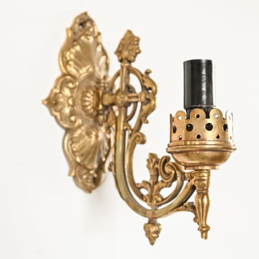 vintage french pair of gilt sconces i
