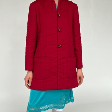 Red Quilted Jacket (M)