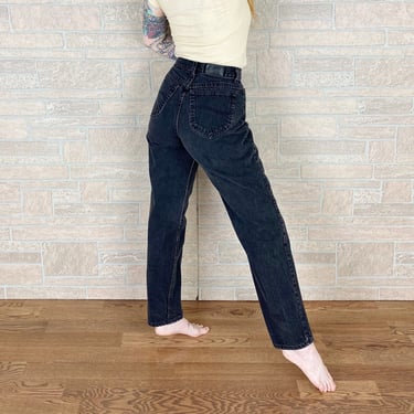 90's Lee Black High Waisted Jeans / Size 28 
