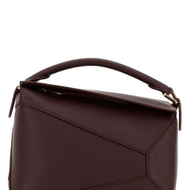 Loewe Woman Grape Leather Small Puzzle Handbag
