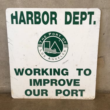 Vintage Harbor Dept. Road Sign