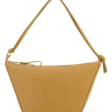 Loewe Women Mustard Leather Mini Hammock Handbag