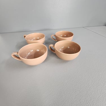 Set of 4 Vernon Ware Heyday Coffee Mugs Cups 