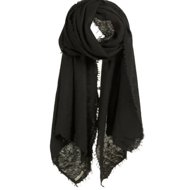 Knit Shawl Black