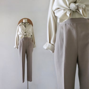 woven taupe trousers 25-26 