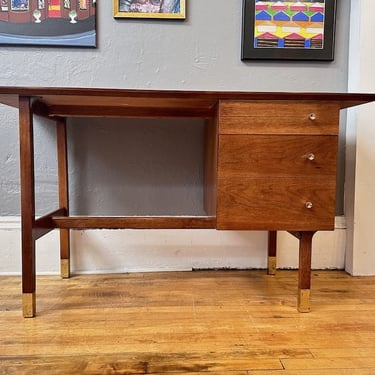 Mid Century Walnut Writing Desk