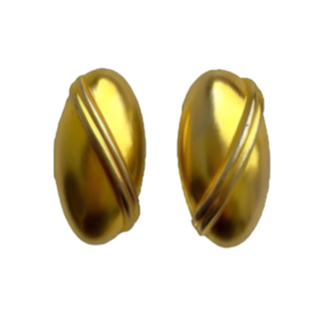 Designer Ben Amun Golden Clip On Earrings