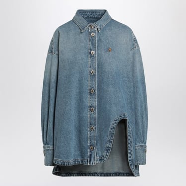 The Attico Blue Denim Diana Shirt Women