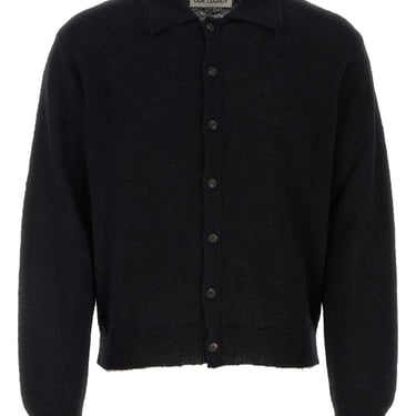 Our Legacy Men Black Alpaca Blend Cardigan