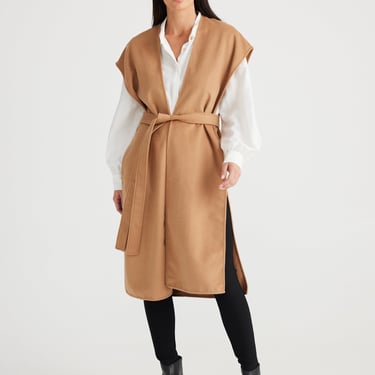 brave + true - Darcy Cape Vest - Camel