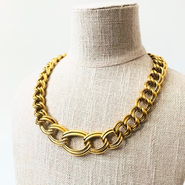 Vintage Napier Gold Collar Necklace 