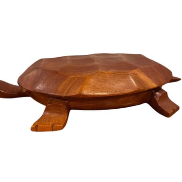 Vintage Wood Turtle Box 