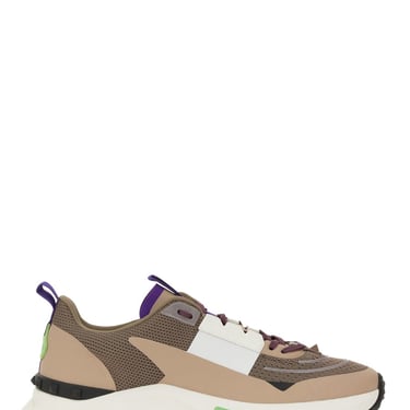 Valentino Garavani Men Leather And Mesh Sneaker