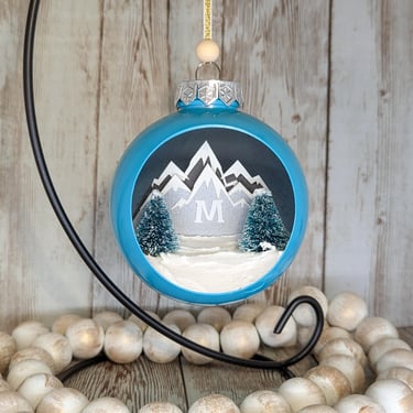 Handmade Bozeman Diorama Ornament 