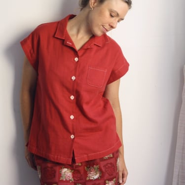 Bella Blouse - Tomato