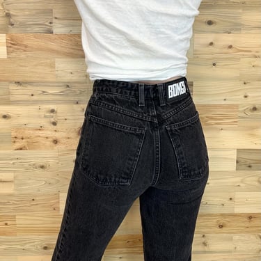 Bongo Vintage 90's Black Slim Jeans / Size 24 25 XS 