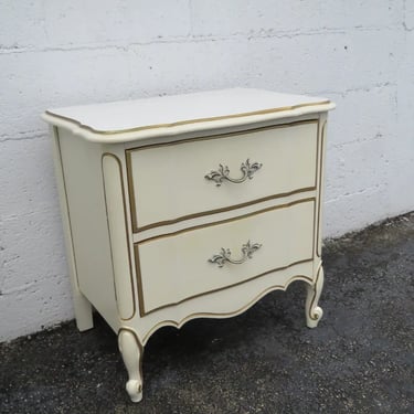 Dixie French Shabby Chic Painted Nightstand Bedside Side End Table 3670