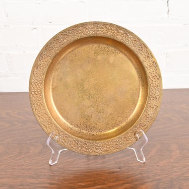 Tiffany Studios New York Bronze Doré Plate or Charger