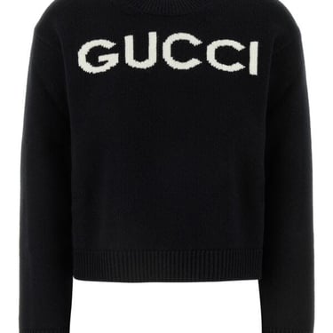 Gucci Women Black Wool Sweater