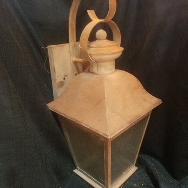 Metal and Glass Outdoor Lantern