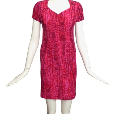 RIPETTA- Pink Printed Chiffon Dress, Size 4P