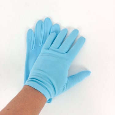 Vintage 60s Gloves | Vintage aquamarine gloves | 1960s deadstock nos gloves 