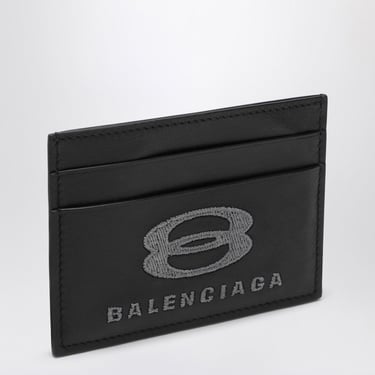 Balenciaga Black Credit Card Holder With Logo Men