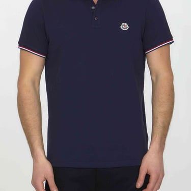 Moncler Men Cotton Polo Shirt With Logo