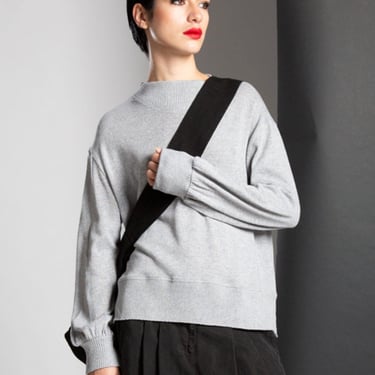 Knit Pullover Sweater in GREY, BLACK or OFF WHITE