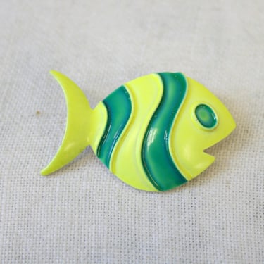 1960s Jonette Jewelry Fish Brooch 