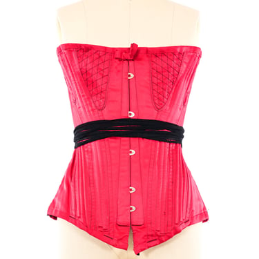 Quilted Fuchsia Corset