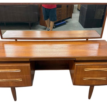 Mid-Century Danish Modern G-Plan Teak Vanity 