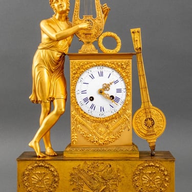 French Empire Ormolu Mantel Clock, ca. 1820