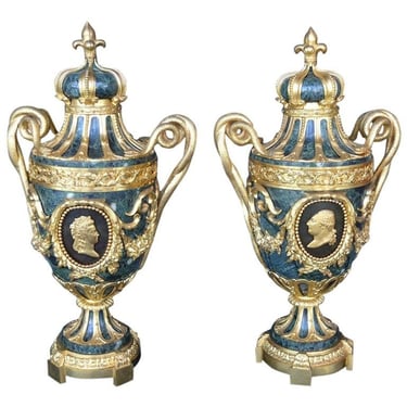 Pair of 19th Century Urns