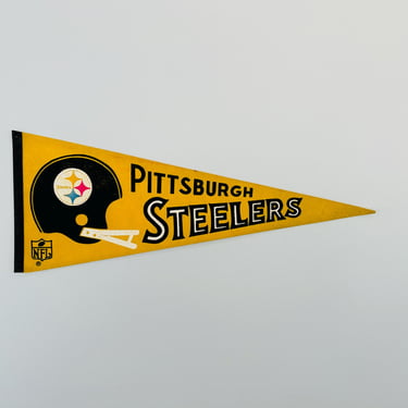 Vintage Pittsburgh Steelers NFL Pennant - As Is Condition 