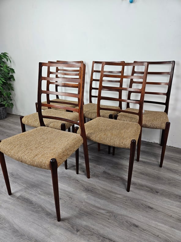Neils Moller Model 83 Dining Chairs Set of 6