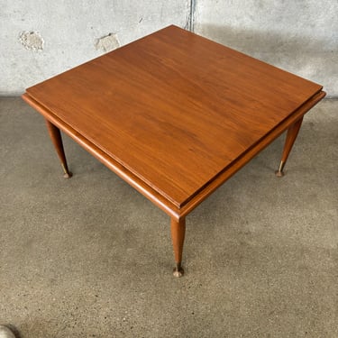 Vintage Mid Century Modern Teak Square Coffee Table