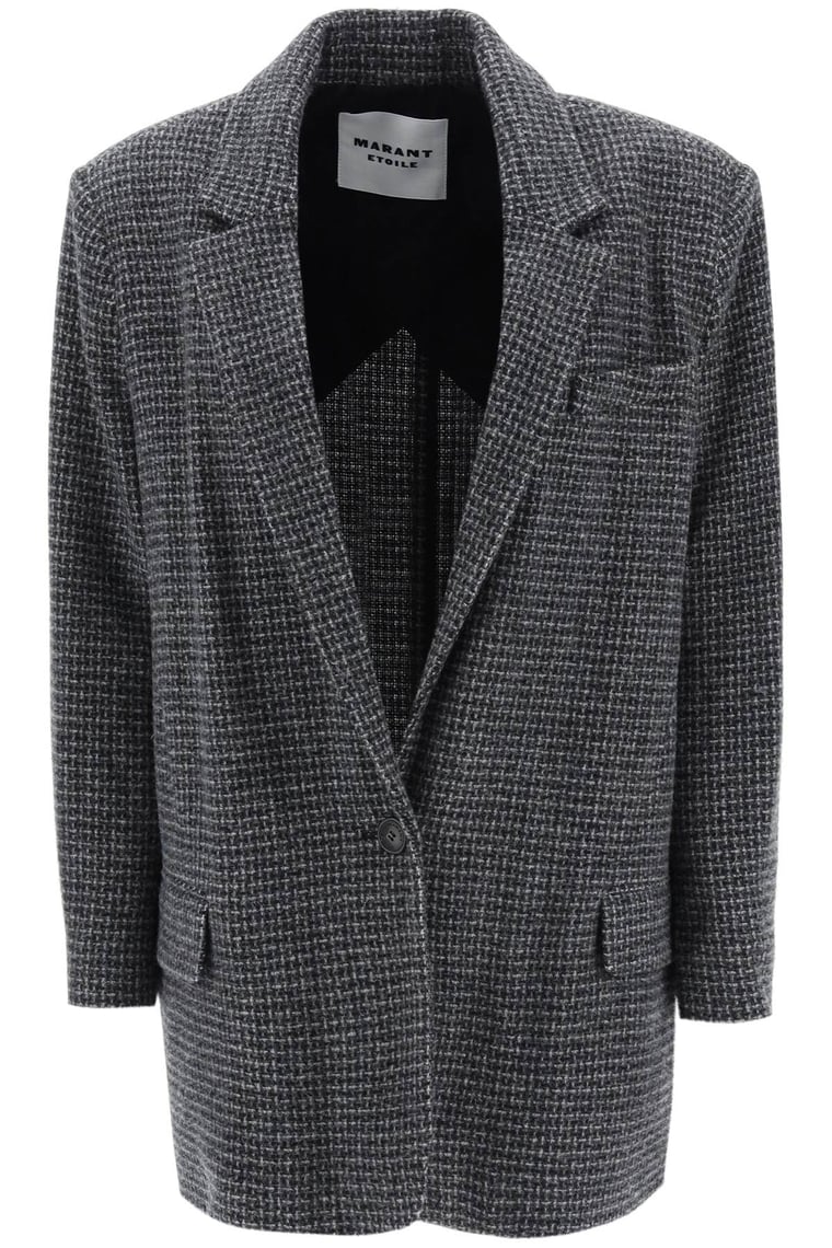 Isabel Marant Etoile 'Cikaito' Wool Blazer With Check Motif