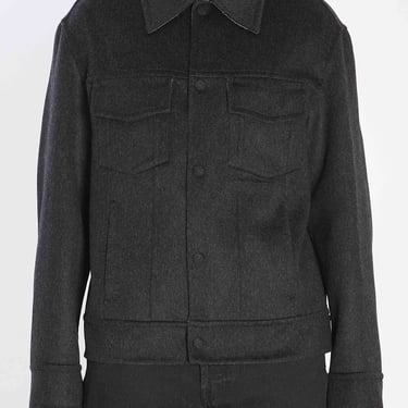 Ami Paris Men Trucker Jacket In Wool